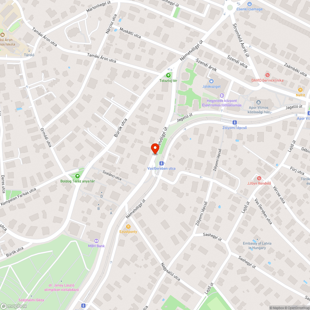 Zsák szemét bejelentés helye