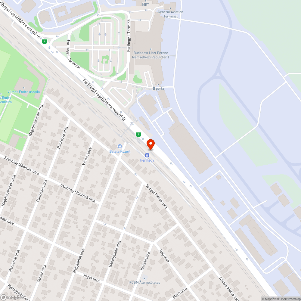 Törött pad bejelentés helye