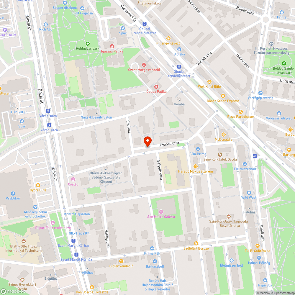 Szemét bejelentés helye