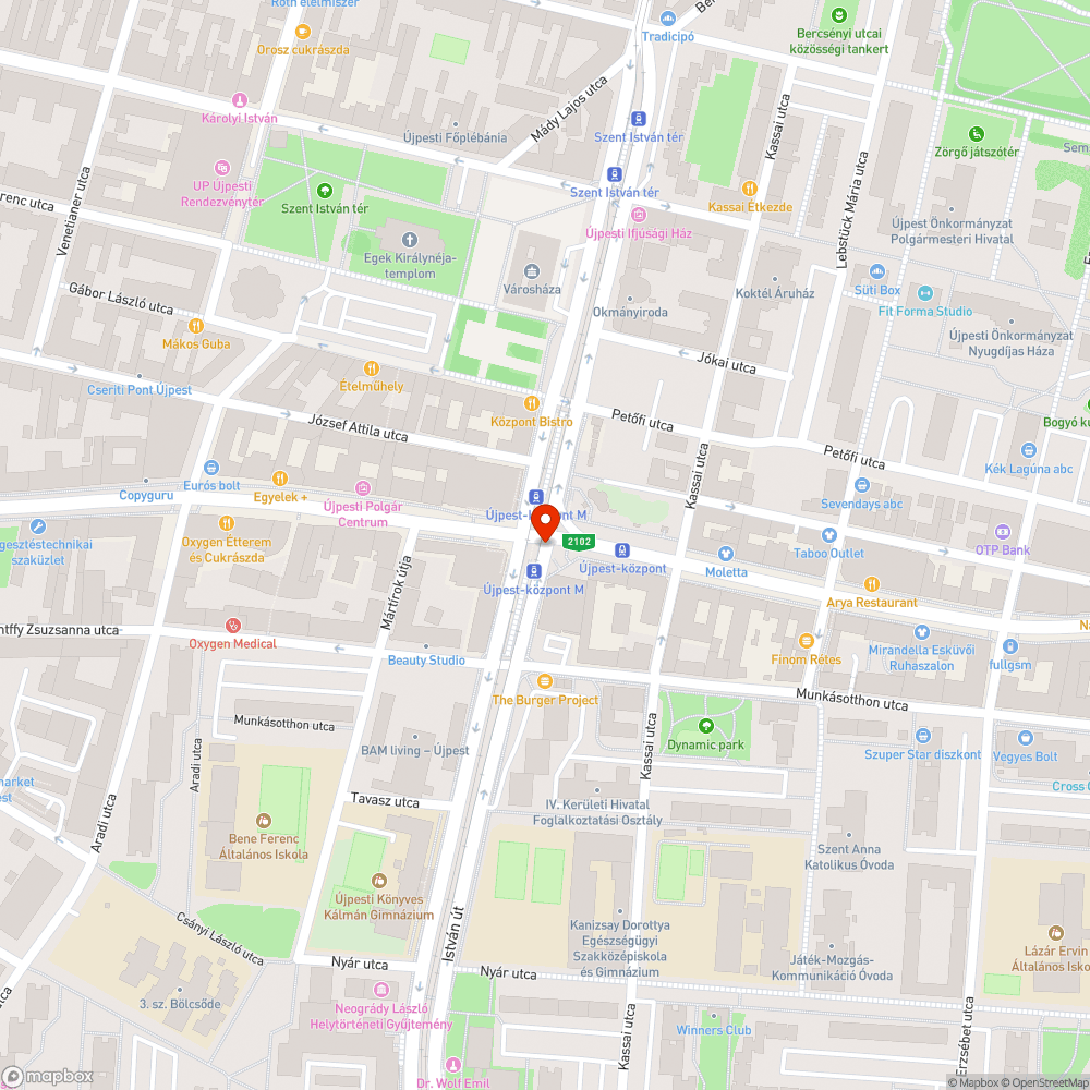 Nagyon rossz állapotú, kátyús útszakasz bejelentés helye