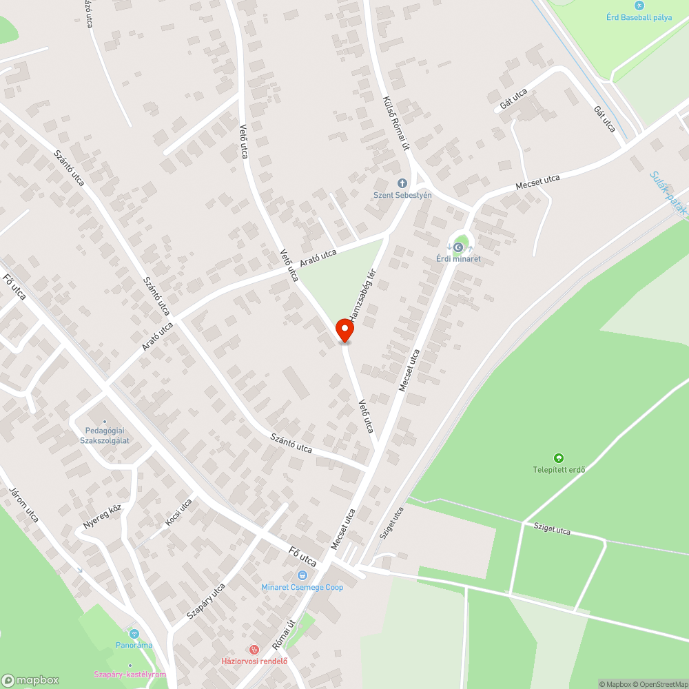 Bokorban megbújó tábla bejelentés helye