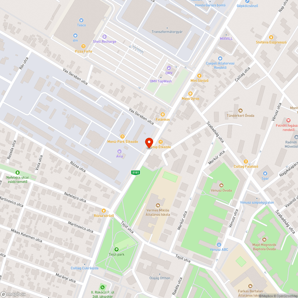 Hatalmas úthiba a Vas Gereben utcánál bejelentés helye