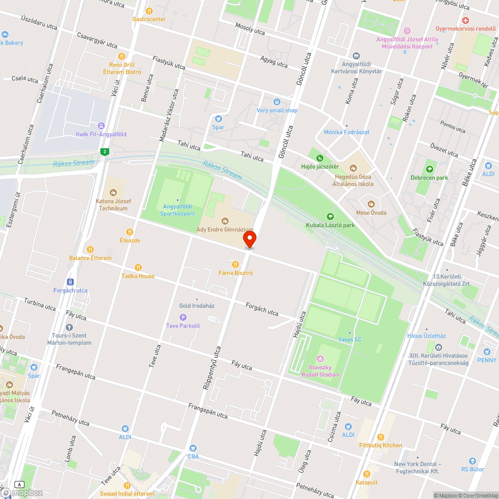 Takarítatlan kerékpárátjáró bejelentés helye