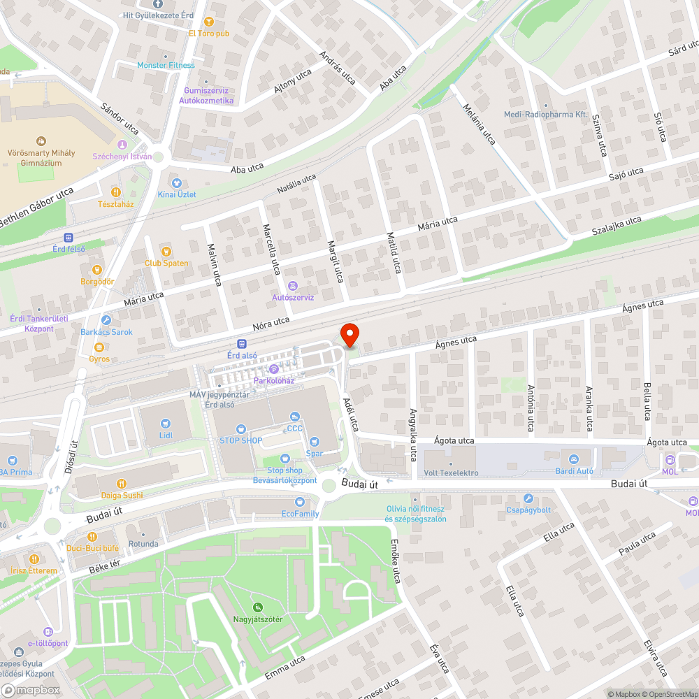 Zsákutcában parkoló defektes autó bejelentés helye