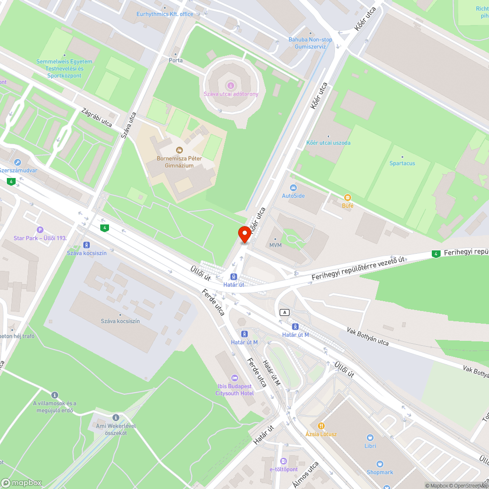 Nagyon rövid zöld lámpa bejelentés helye