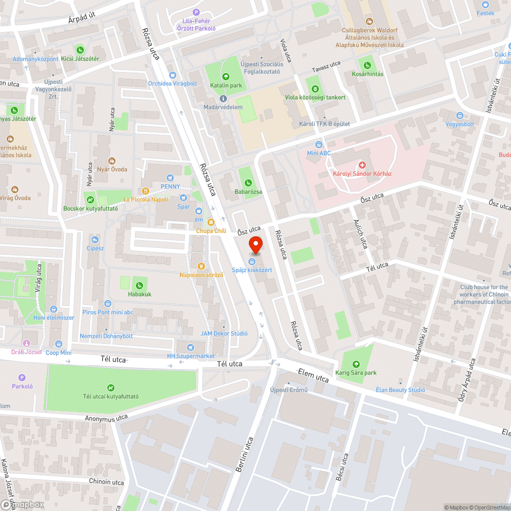 Koszos, nyálkás parkoló bejelentés helye