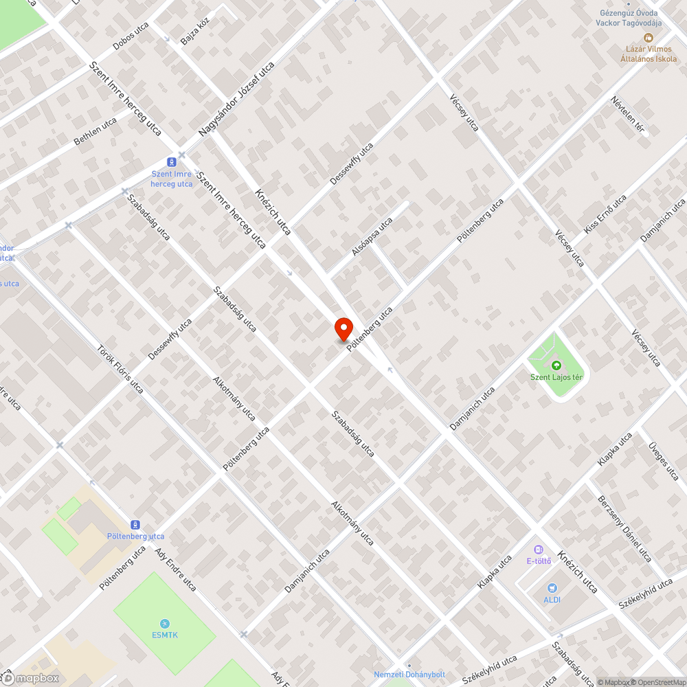 Barnuló utcatábla bejelentés helye