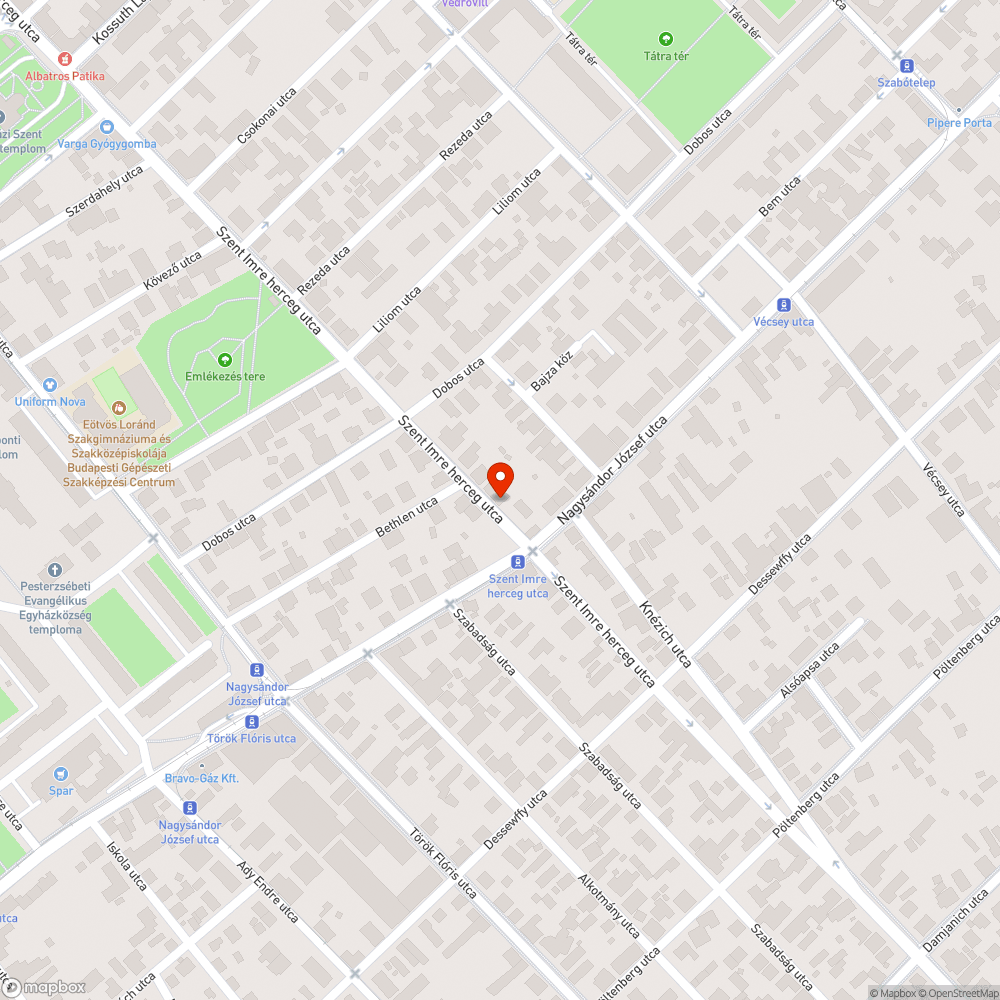 Eltömődött víznyelőrács bejelentés helye