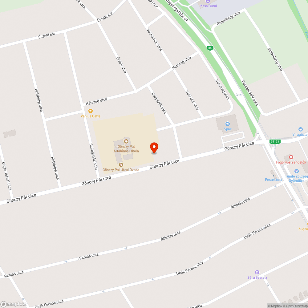 Összefirkált, koszos szemetes bejelentés helye