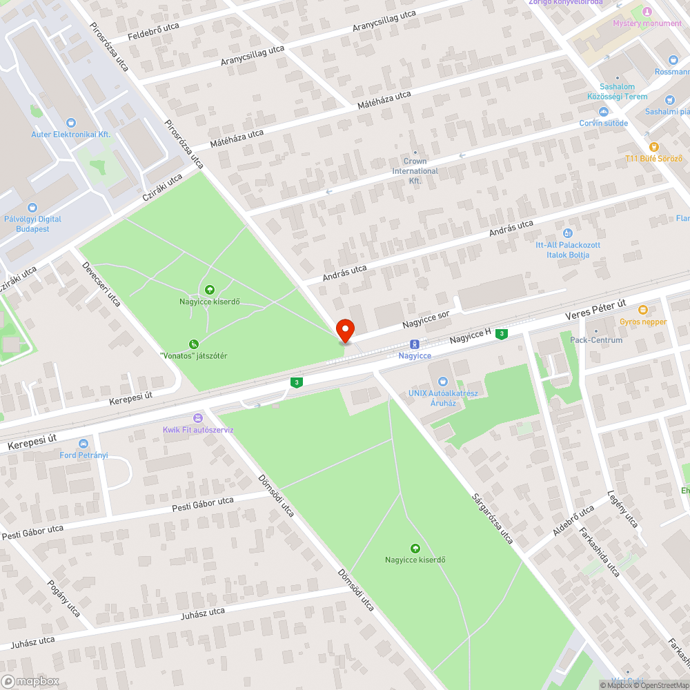 Gyalogos forgalmat akadályozó sorompó bejelentés helye