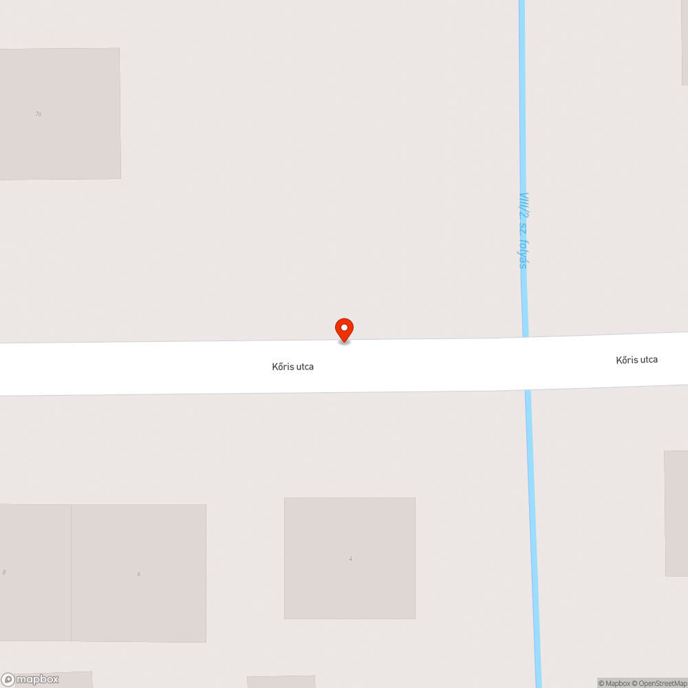 Veszélyes kátyú bejelentés helye