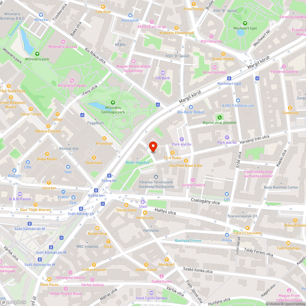 Parkolás bejelentés helye