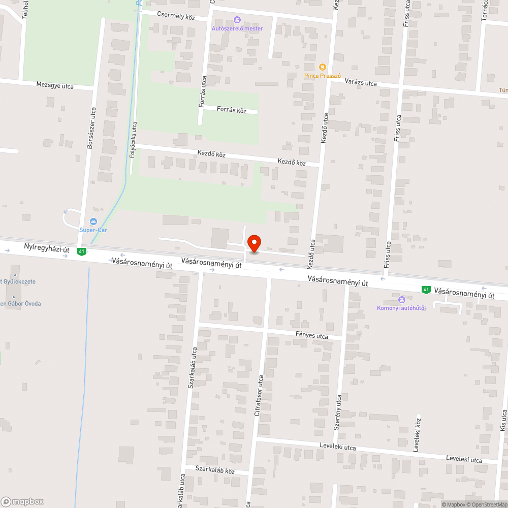 Megcsonkított fák bejelentés helye