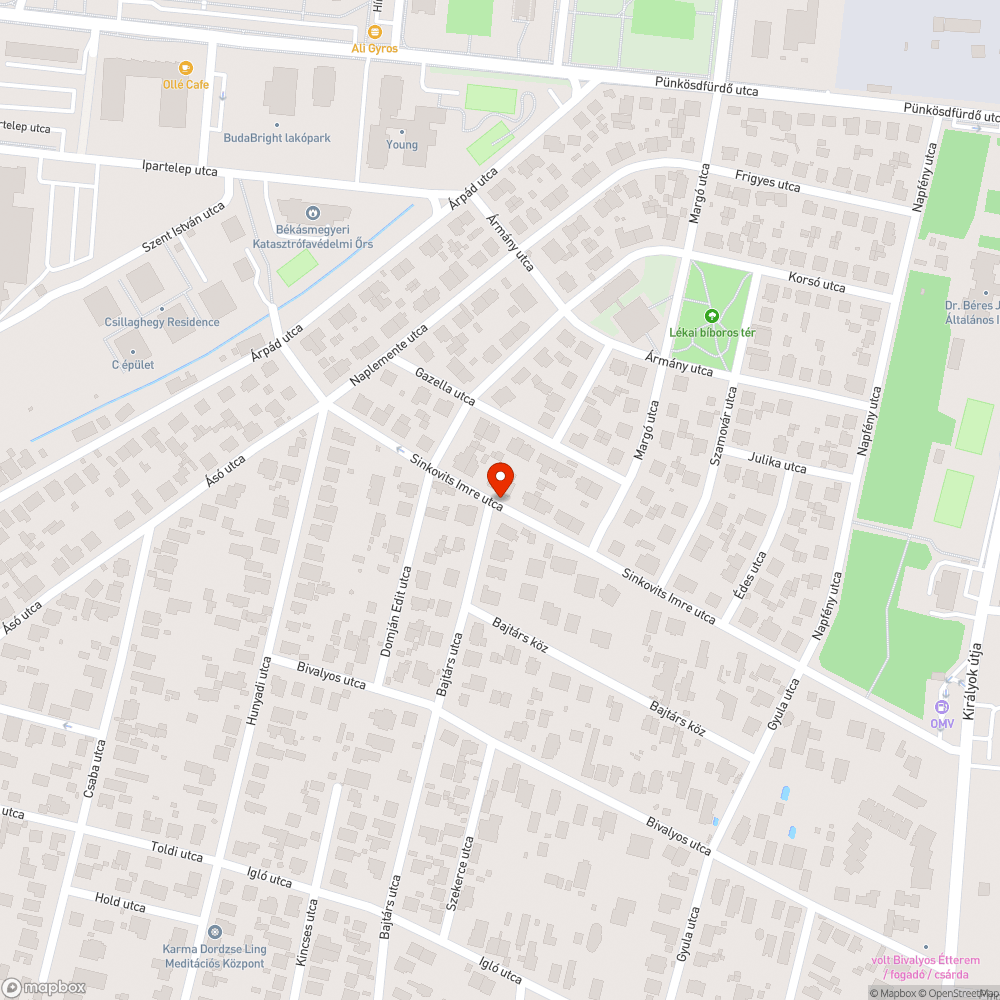 Kátyú a kanyarban bejelentés helye