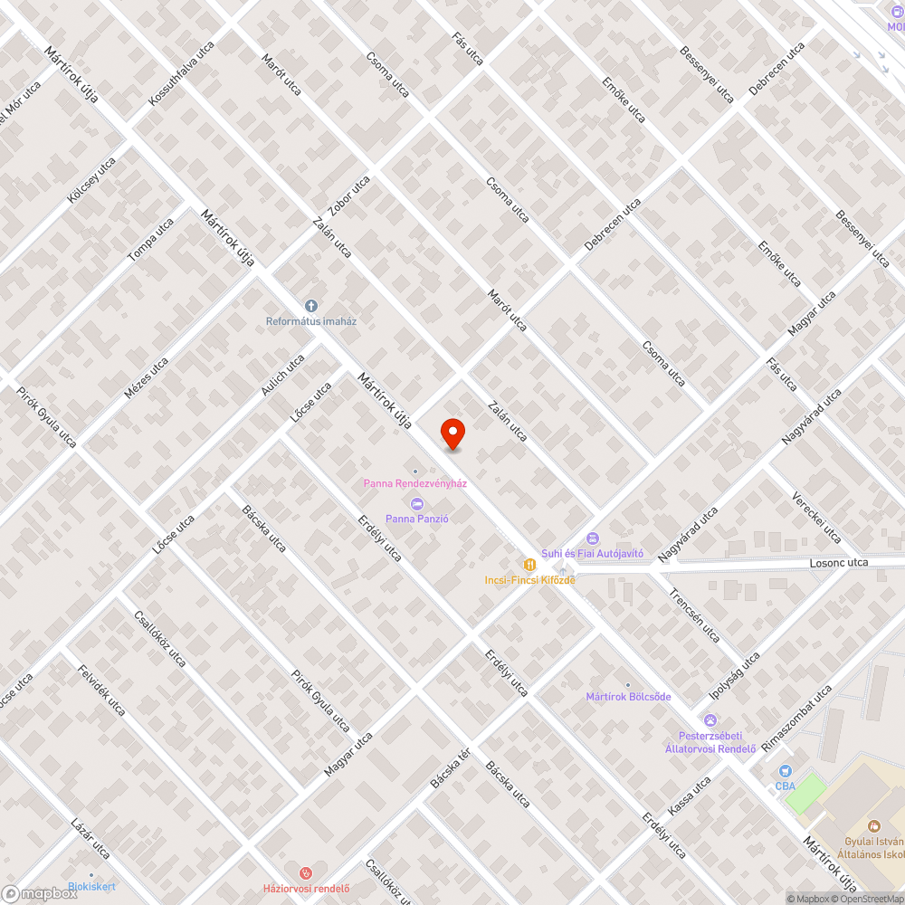 Kiszáradt fatörzs bejelentés helye