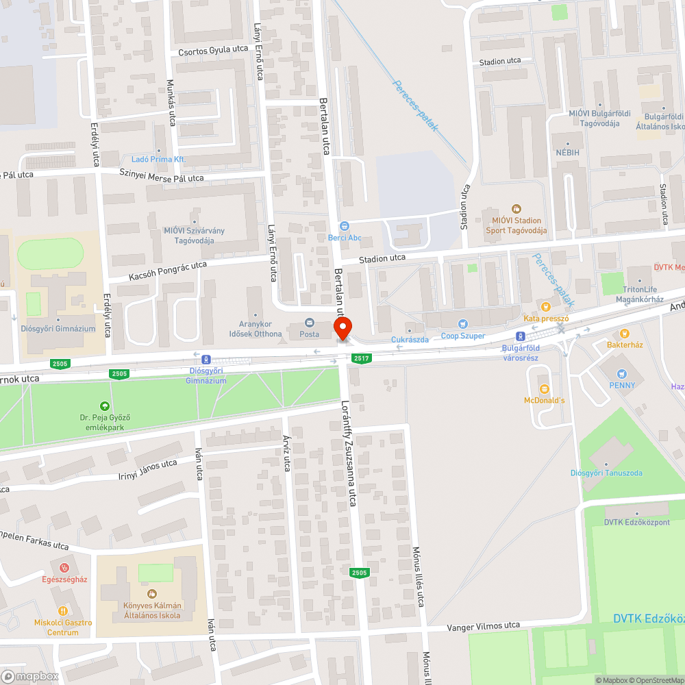 10-es postánál kereszteződés kátyúi bejelentés helye