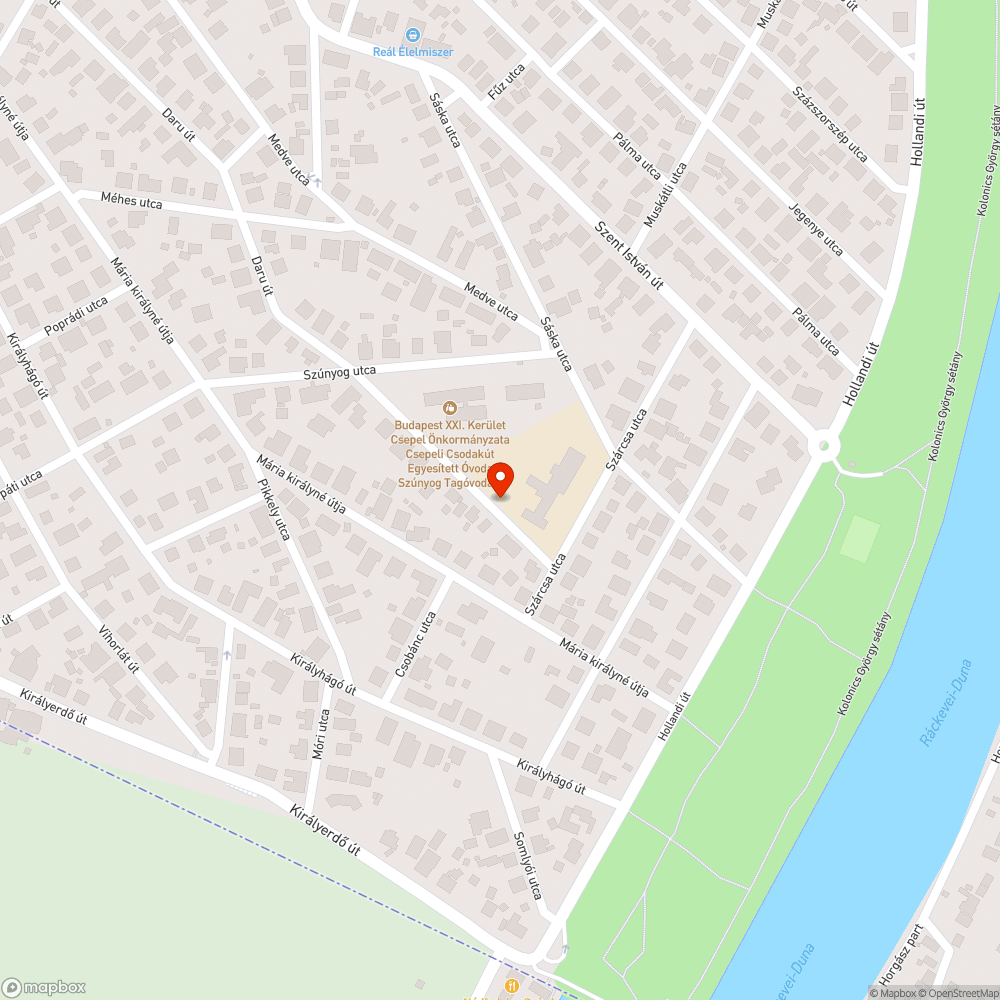 Földút megtelik vízzel bejelentés helye