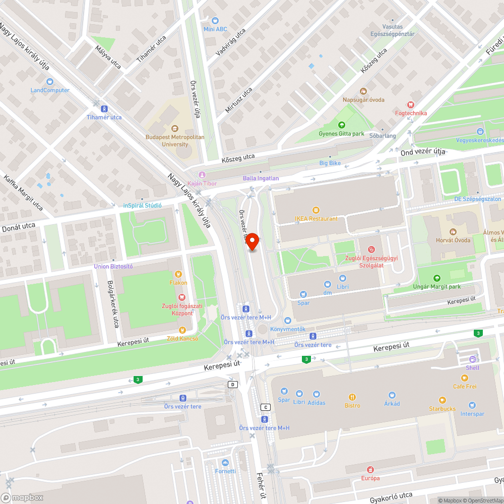 Örs vezér tere zuglói buszpályaudvar zöldfelületei bejelentés helye