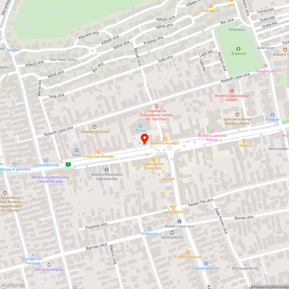 Szemét bejelentés helye