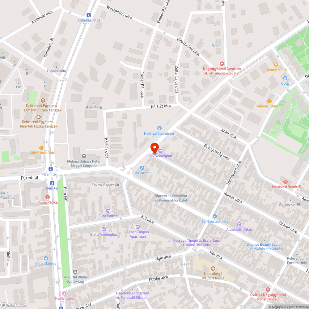 Hibás lámpafej bejelentés helye