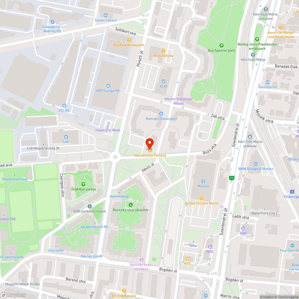 Sötét útszakasz bejelentés helye