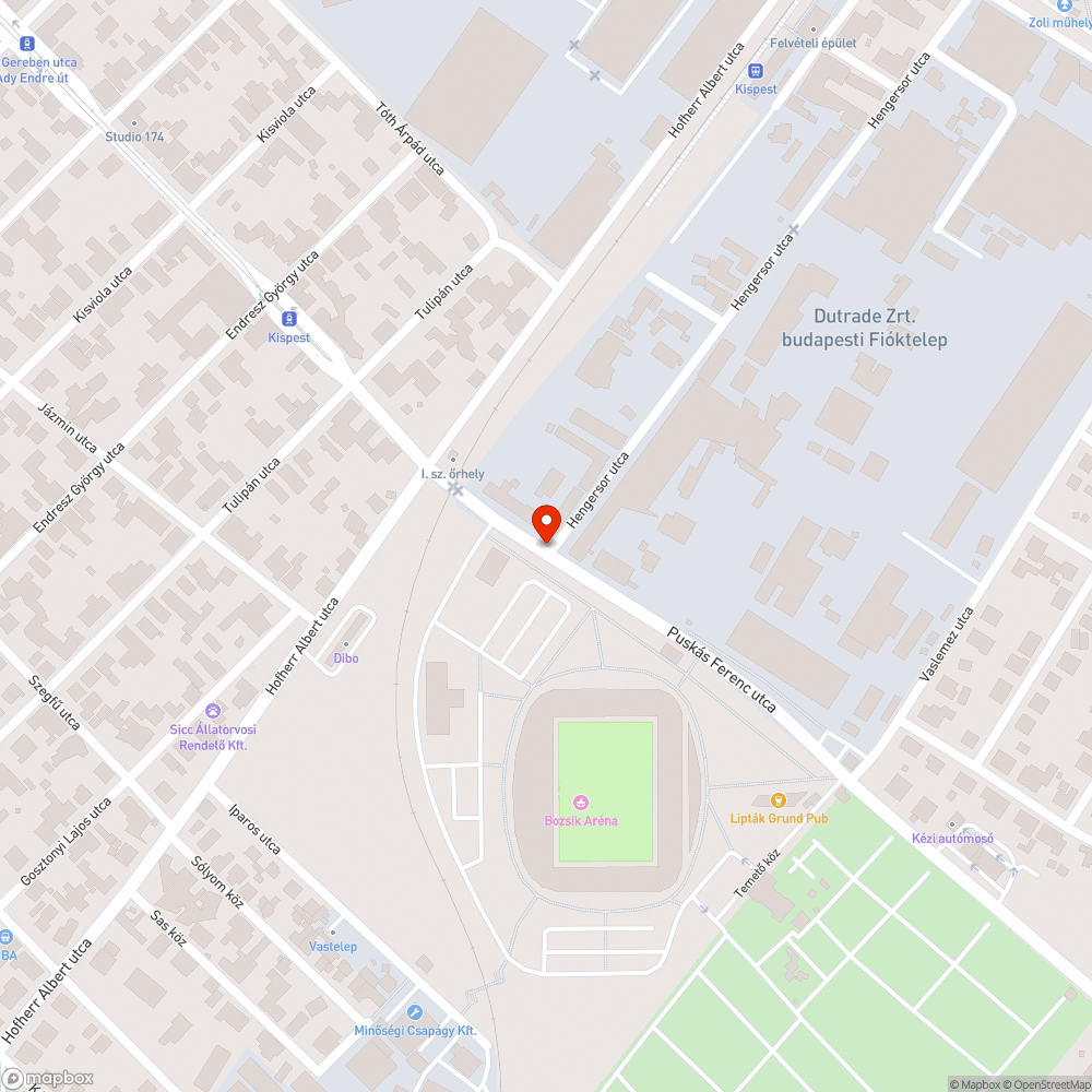 Kidöntött korlát bejelentés helye