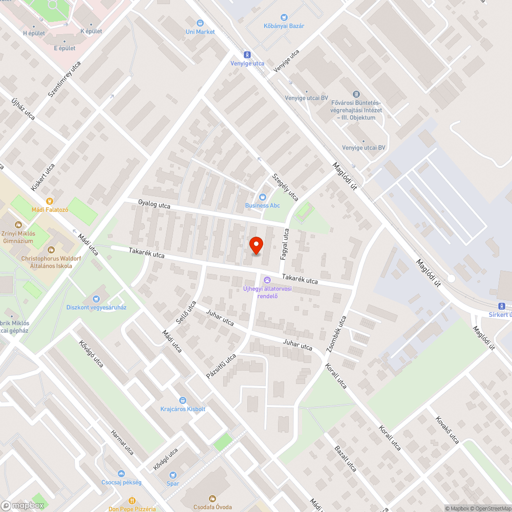 Egy kidobott matrac bejelentés helye