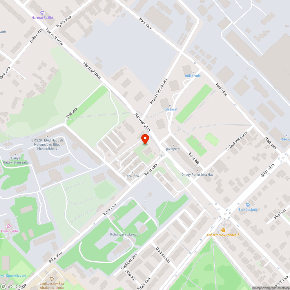 Három kupac szemét bejelentés helye