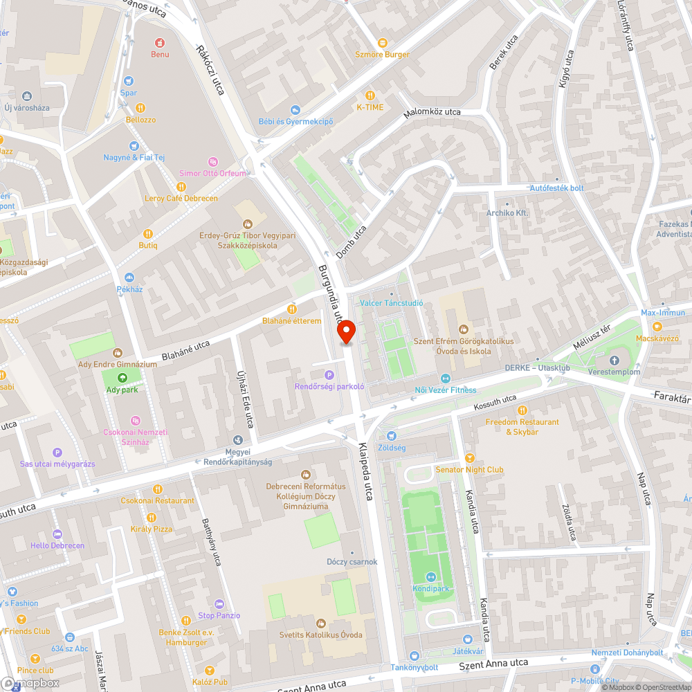 Hibás lámpafej bejelentés helye