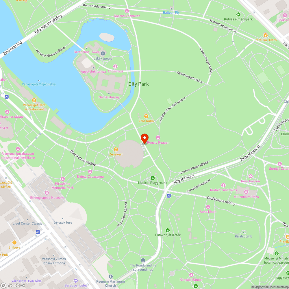 A Ligetet sokféleképpen pusztítják bejelentés helye