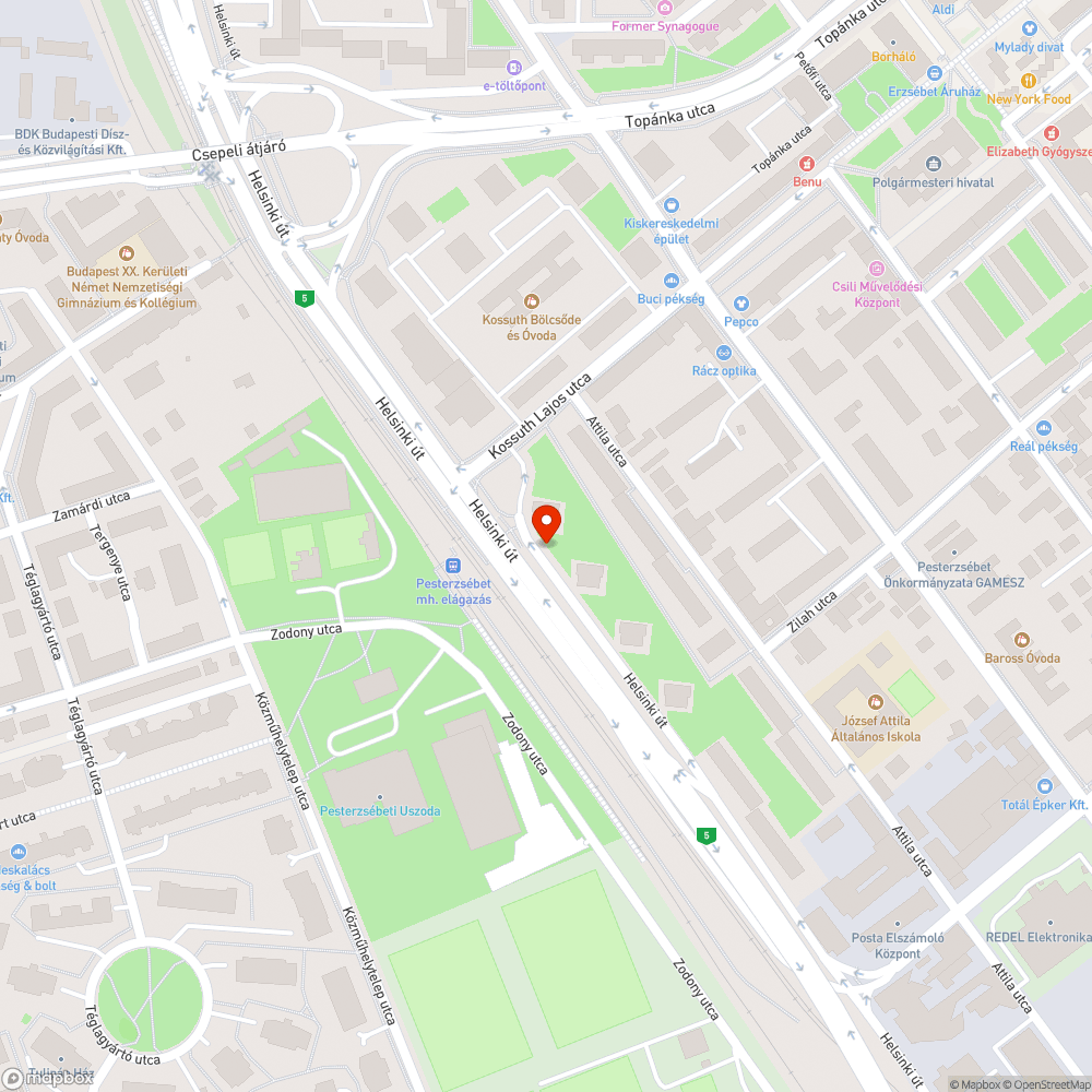 Elhagyott Thalia bejelentés helye