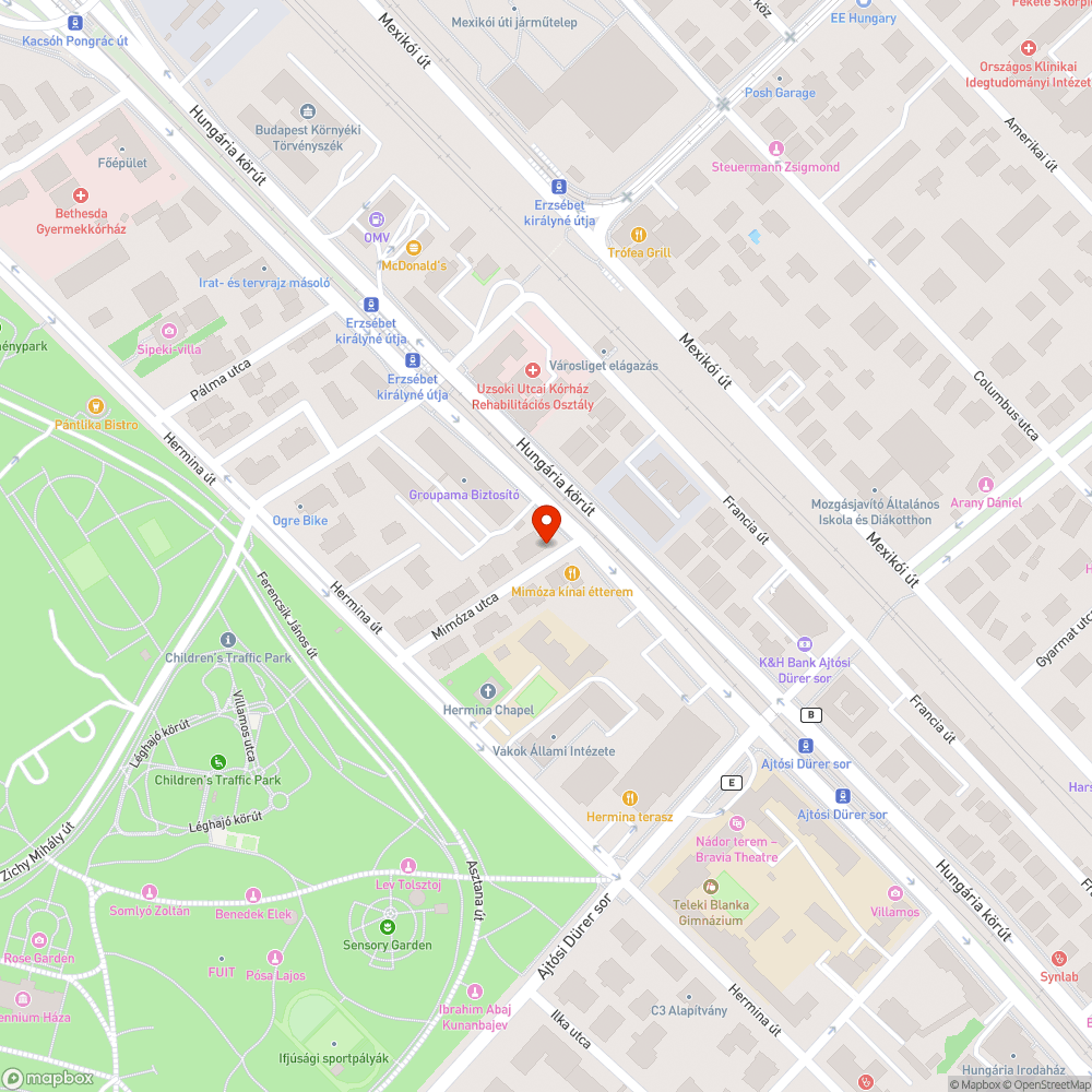 Közvilágítási hiba bejelentés helye