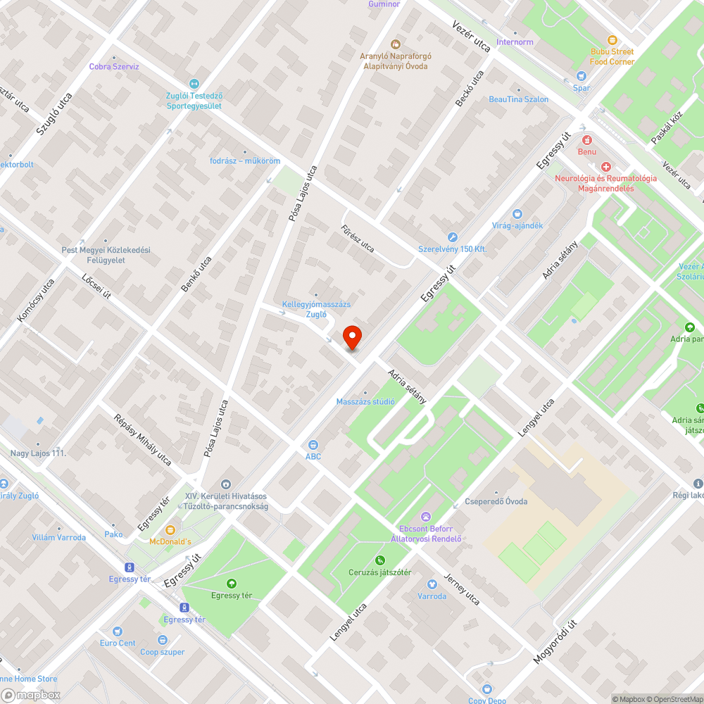 Megáll az esővíz az úton bejelentés helye