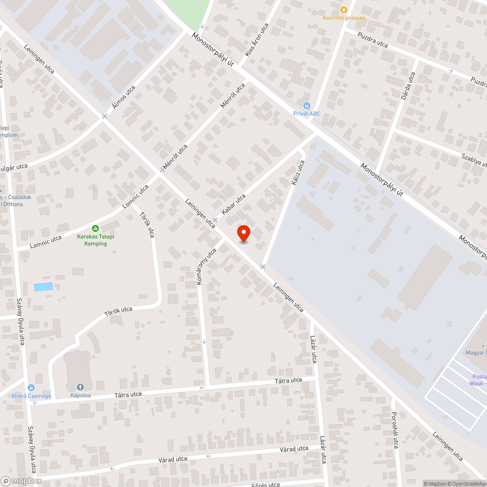 Megsüllyedt aknafedő bejelentés helye