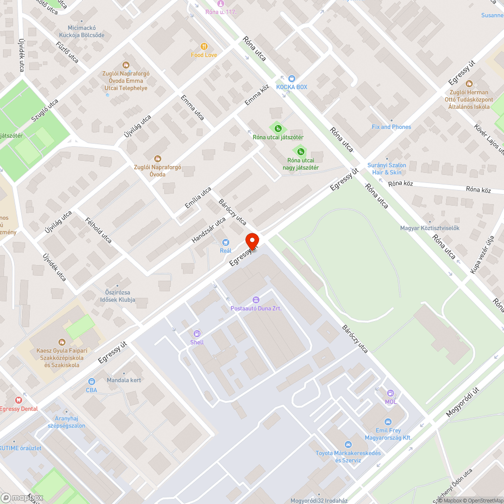 Elhagyott, ismeretlen tábla (Posta Járműtelep mellett) bejelentés helye