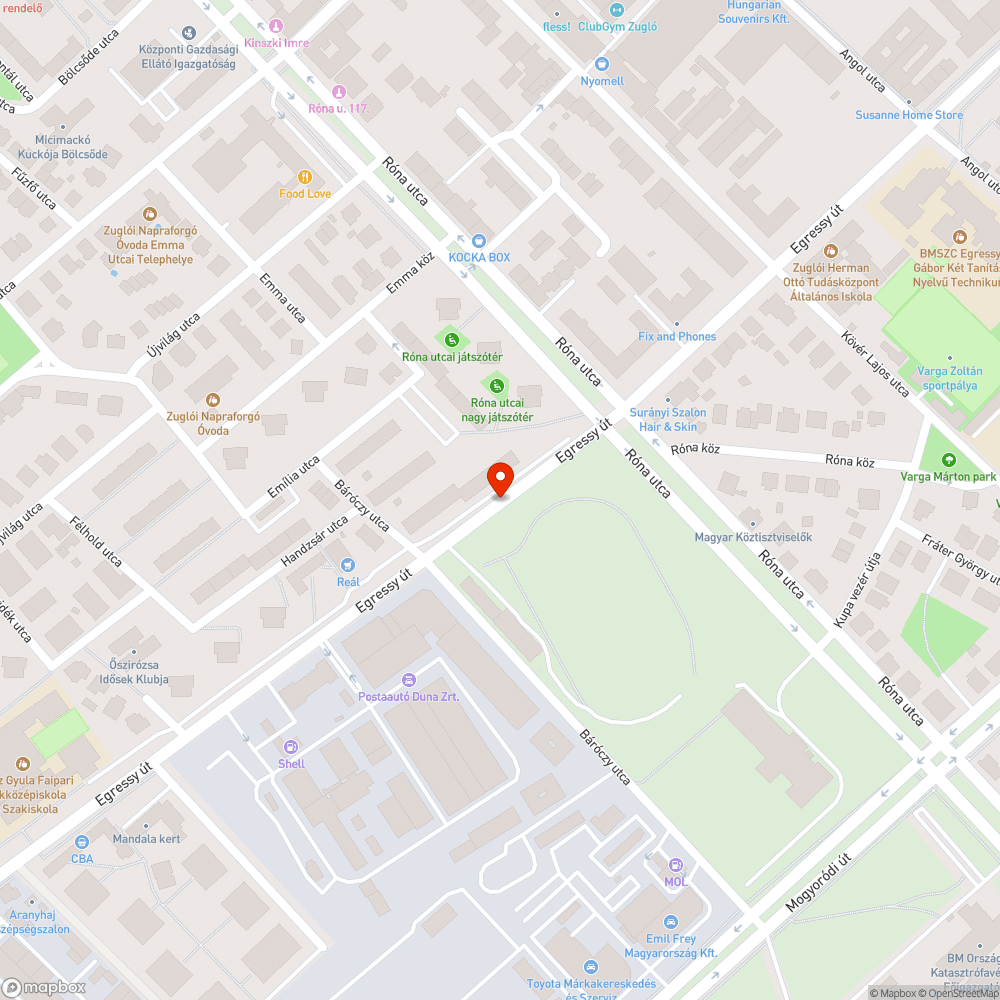 Balesetveszélyes járda bejelentés helye