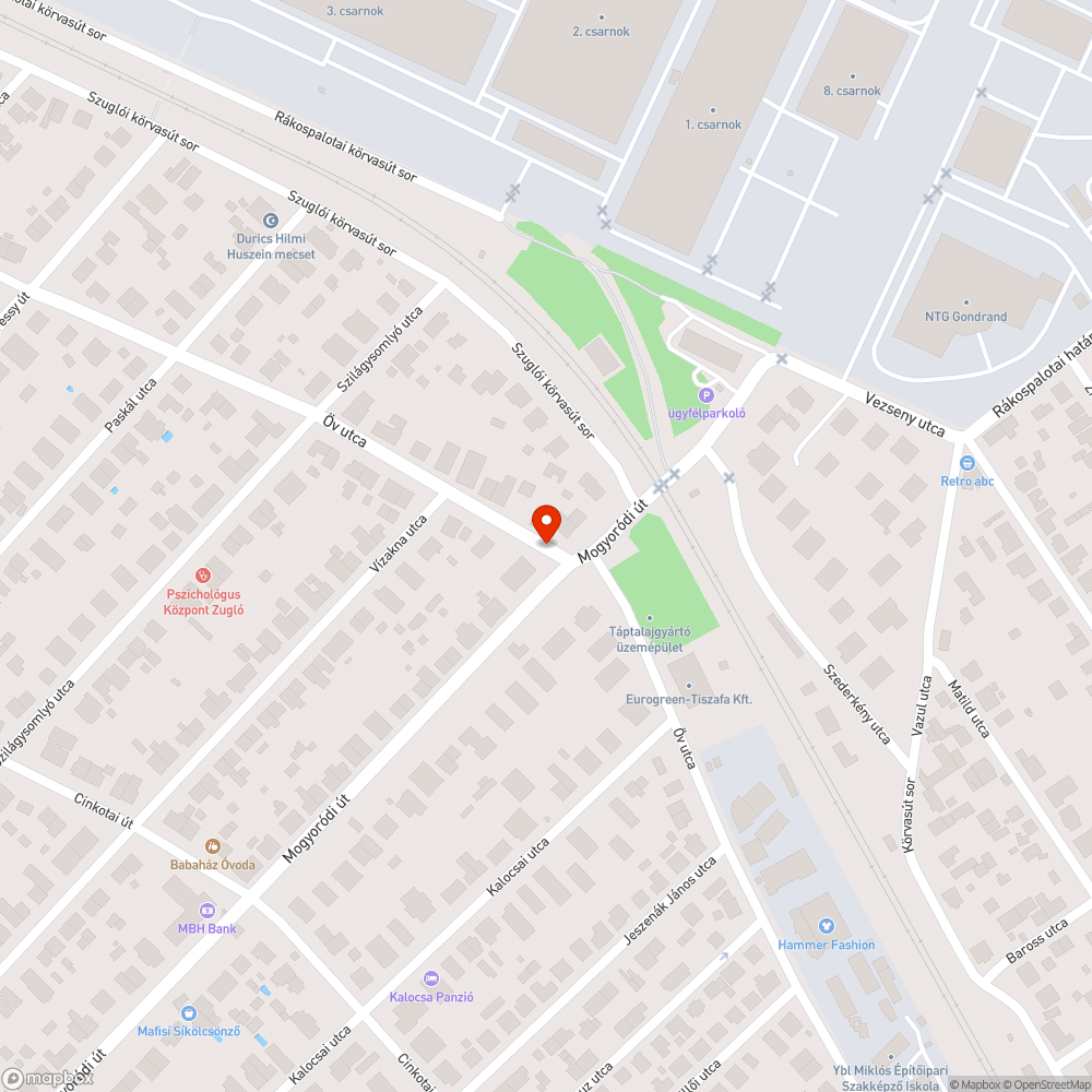 Kátyús út bejelentés helye