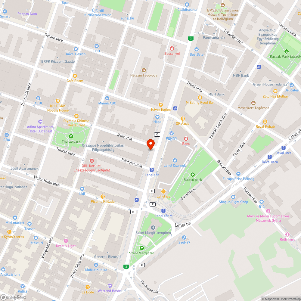 Szemét a járdán bejelentés helye