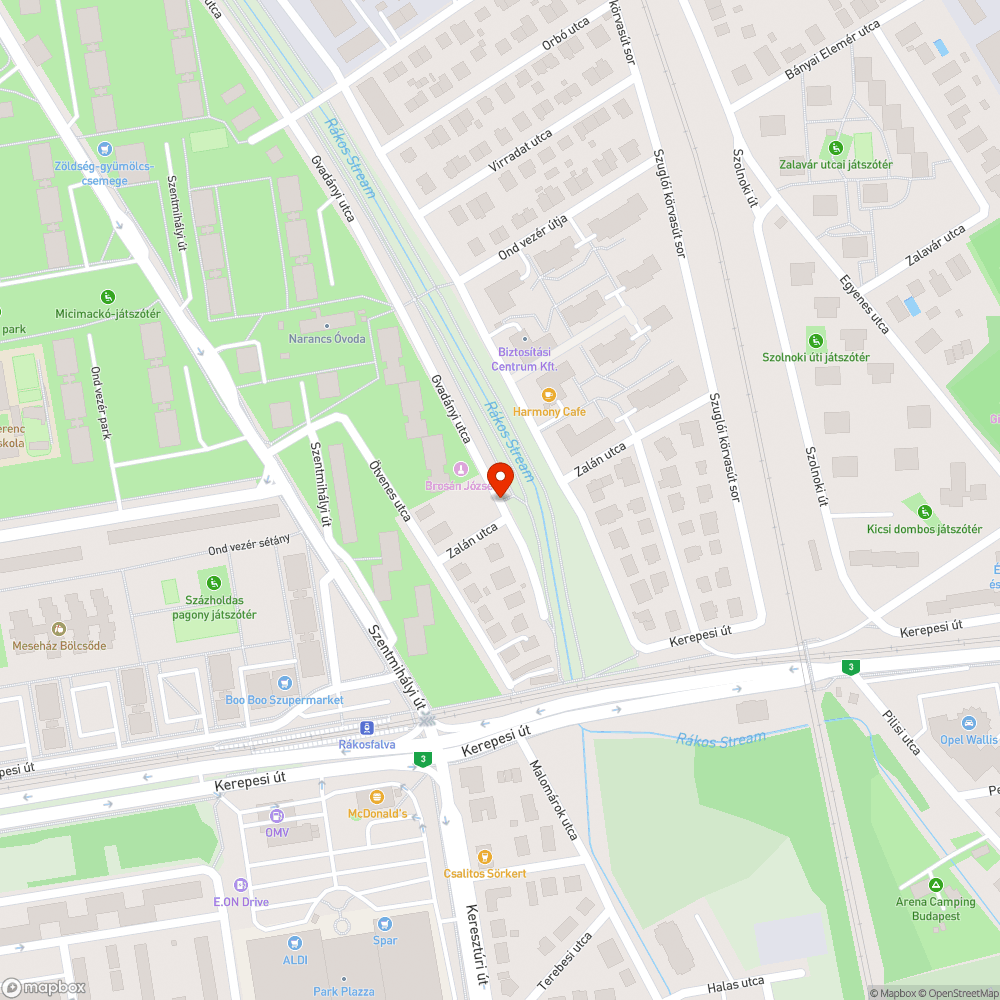 Kutyakakis kuka bejelentés helye