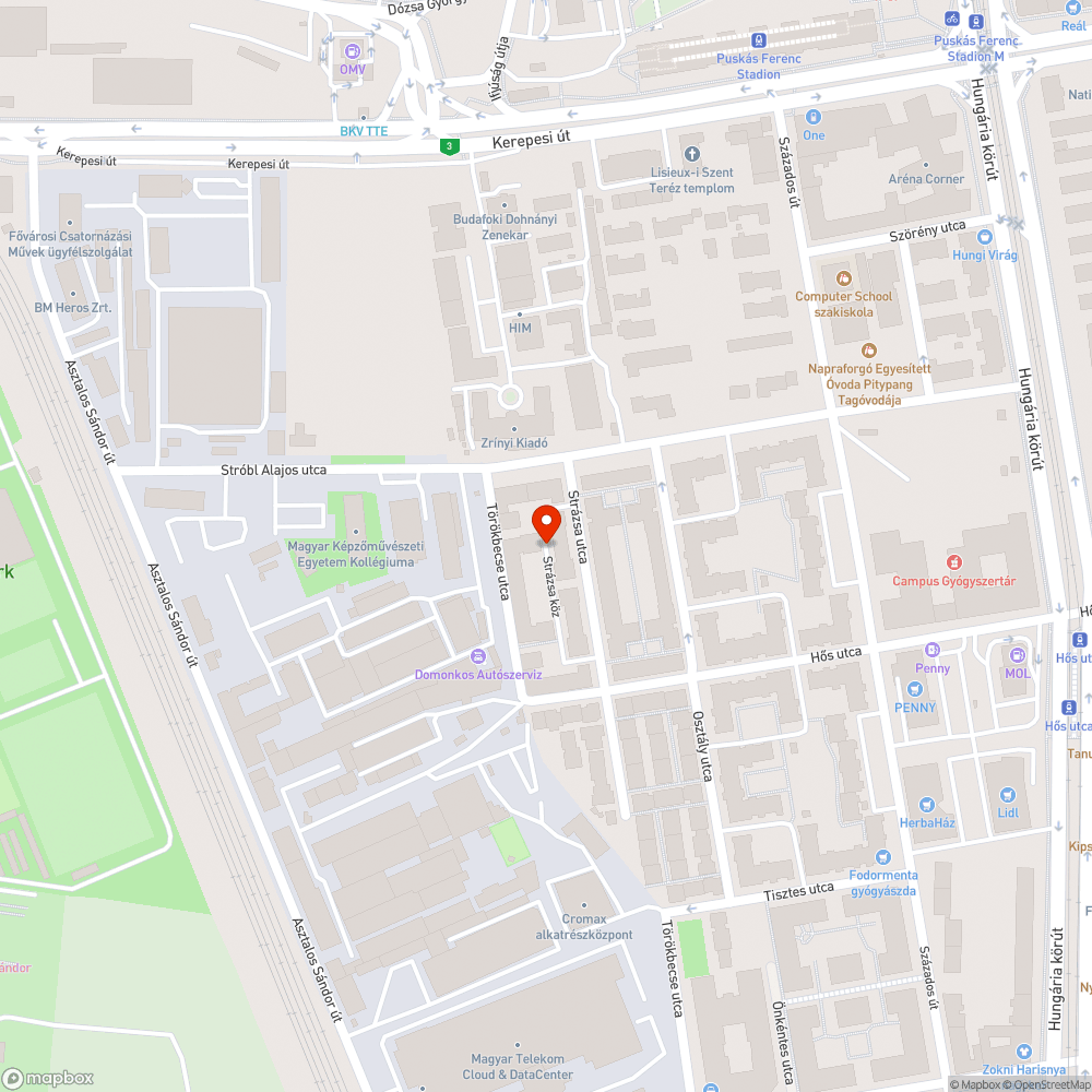 Elhagyott roncs autó bejelentés helye