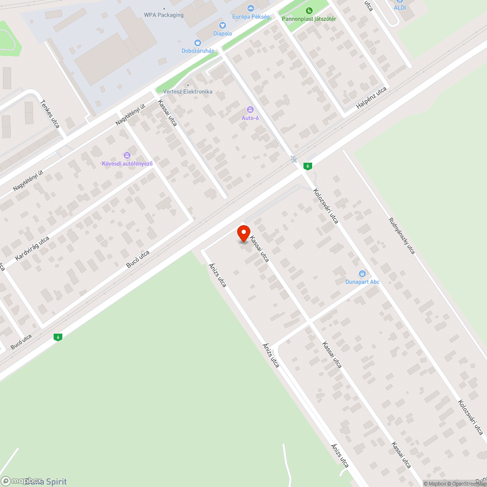 Fákkal benőtt telek, villanyvezeték bejelentés helye