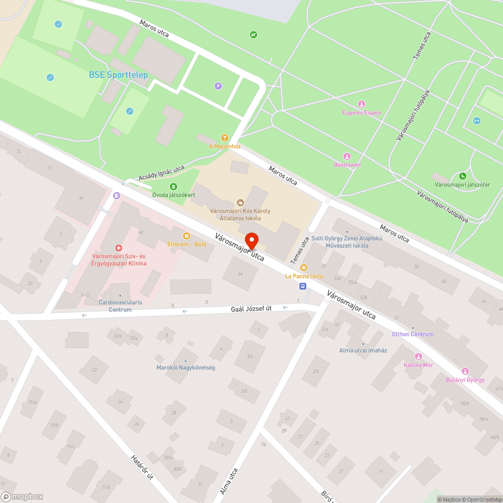 Kátyú bejelentés helye