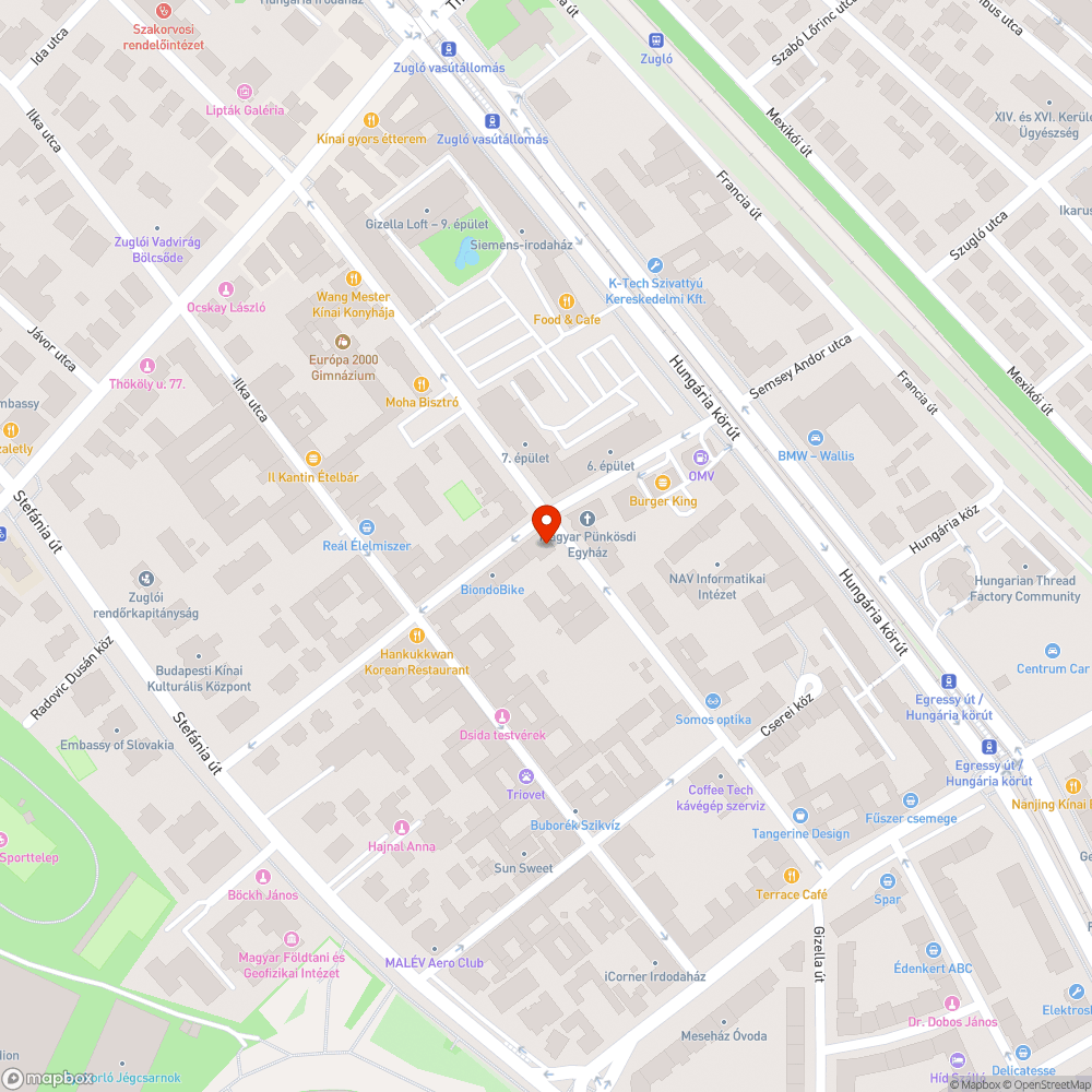 Munkaeszközök az utcán bejelentés helye