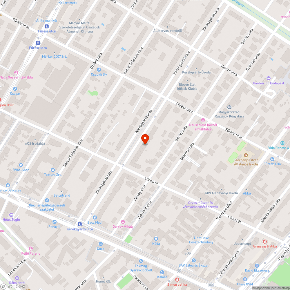 Kátyú bejelentés helye