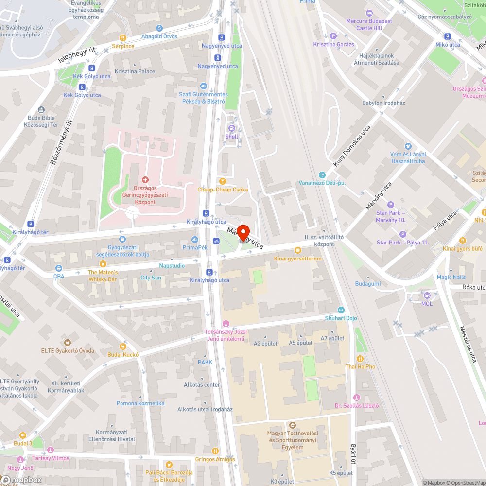 Elhagyott (roncs) autó bejelentés helye