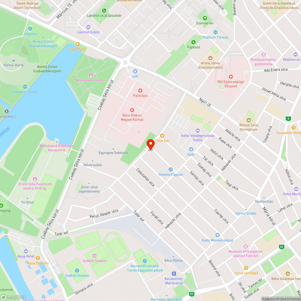 Kátyú, aszfaltsüllyedés bejelentés helye