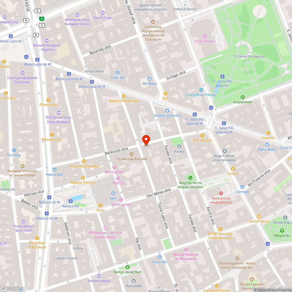 Beszakadt járda bejelentés helye