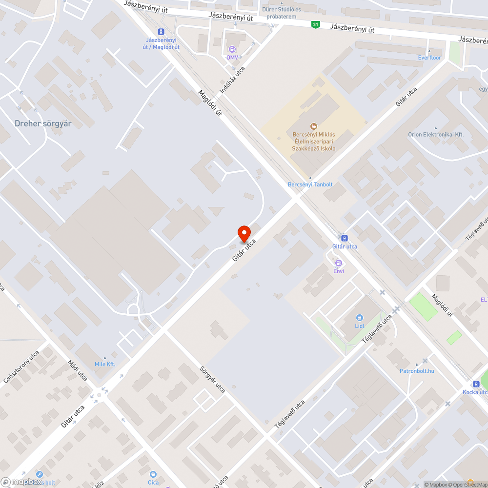 Szemetes járda, kidobott székkel bejelentés helye