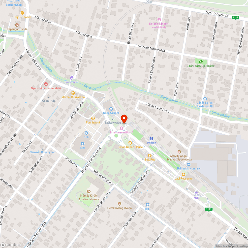 Kivágott szép fa bejelentés helye