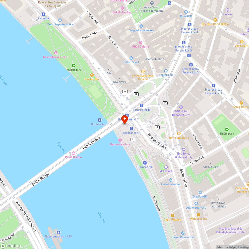 Szemét és bűz a Boráros téren a Petőfi híd alatt bejelentés helye